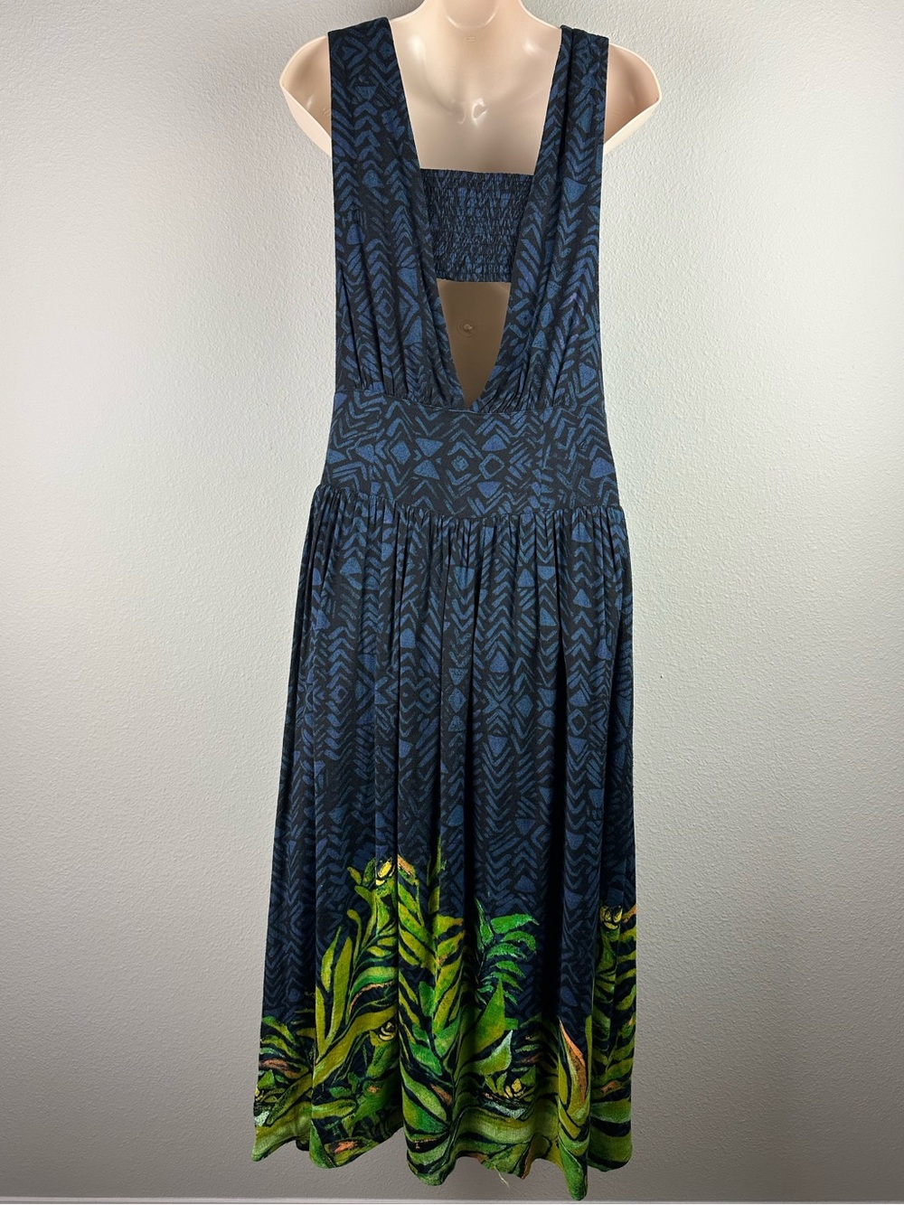 FREE PEOPLE Hot House Bandeau Tropical Print Dress - Picture 3 of 8